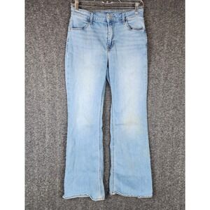Old Navy Jeans Womens 6 High Rise Flare Light Wash Blue Denim EUC